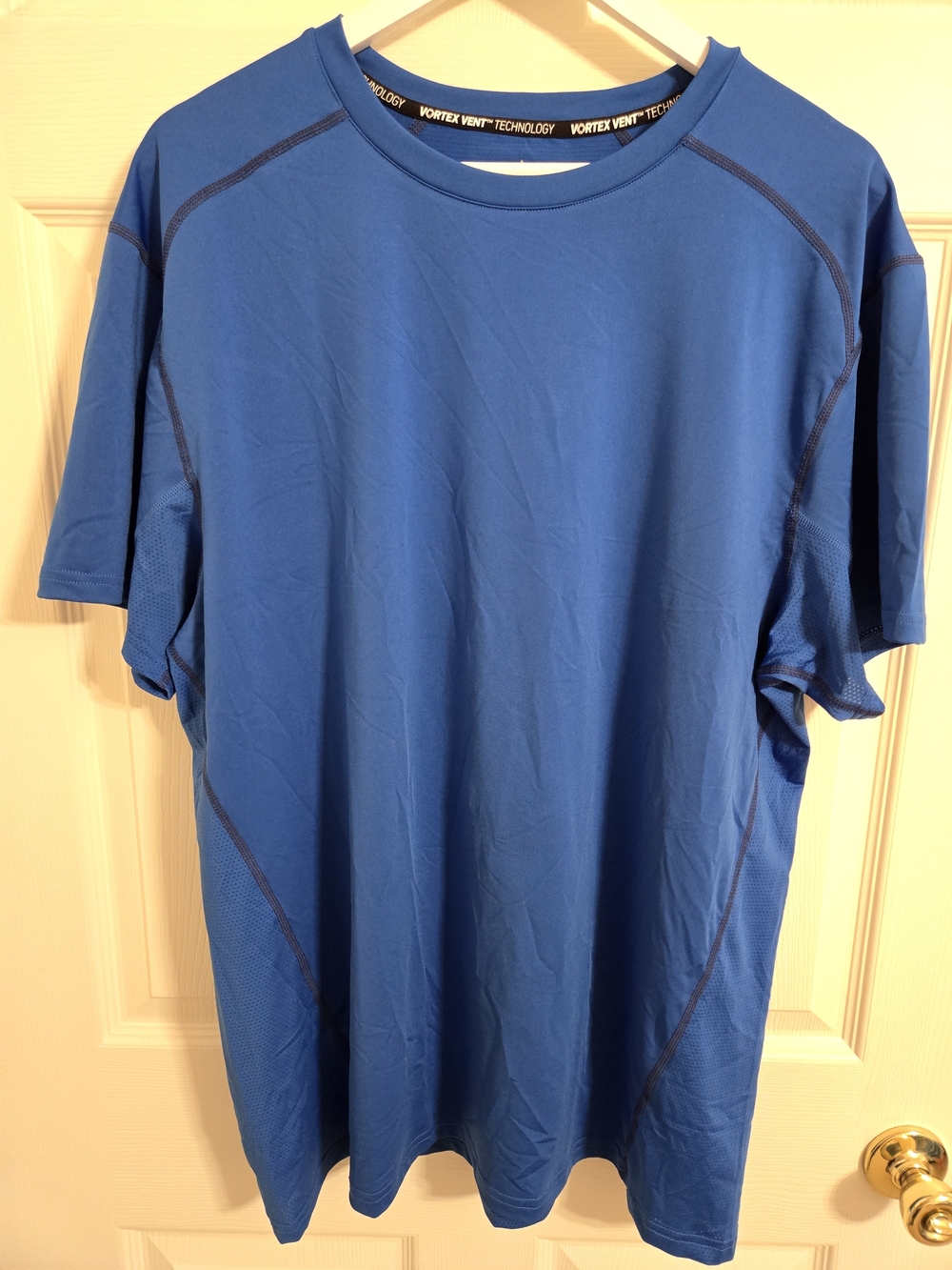 Men's Blue Performance Shirt artic Cool Vortex Vent Technology Size XL
